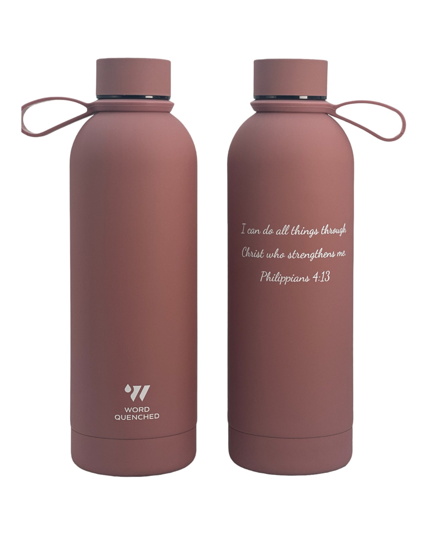 Customized  3D text Thermal hot/cold bottle with handle - 500ml/17oz