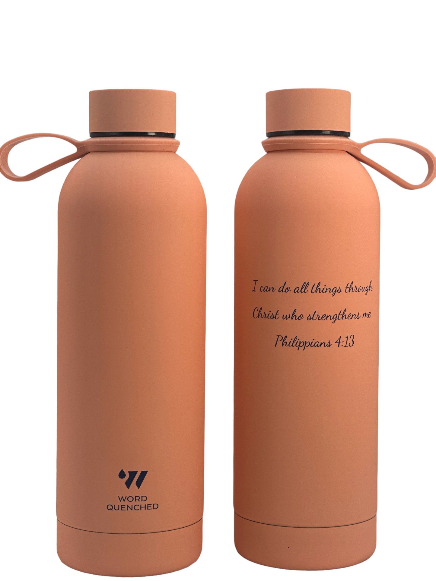 Customized  3D text Thermal hot/cold bottle with handle - 500ml/17oz